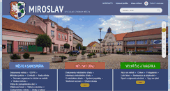 Desktop Screenshot of mesto-miroslav.cz