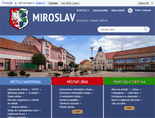 Tablet Screenshot of mesto-miroslav.cz